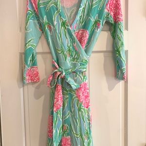 EUC Lilly Pulitzer Going Stag Meridian Wrap Dress